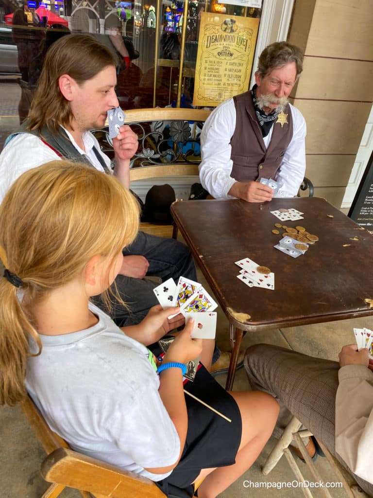 Card Game with Deadwood Alive Actors Black Hills Deadwood Card Game with Deadwood Alive Actors