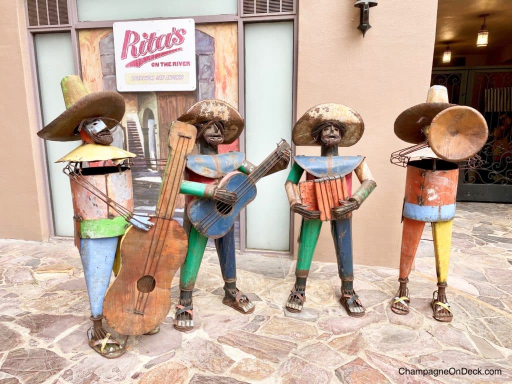 Band Statues at Ritas from Kids activities in San Antonio post